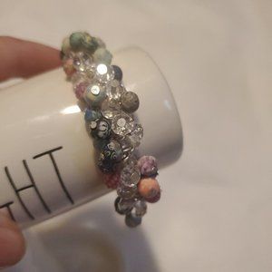 Girls Multicolor Fashion Jewelry Lobster Clasp Adjustable Cluster Bead Bracelet